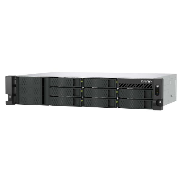 QNAP TS-855EU-RP NAS Rack (2U) Intel Atom® C5125 8 GB DDR4 0 TB QuTS hero Zwart (TS-855EU-8G)