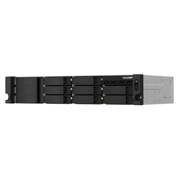 QNAP TS-864EU-RP-8G data-opslag-server NAS Rack (2U) Ethernet LAN Zwart (TS-864EU-RP-8G)