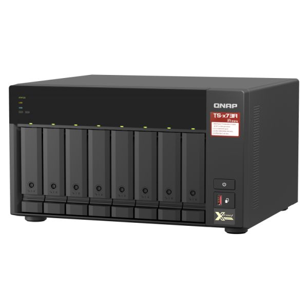 QNAP TS-873A NAS Tower Ethernet LAN Zwart V1500B (TS-873A-8G)