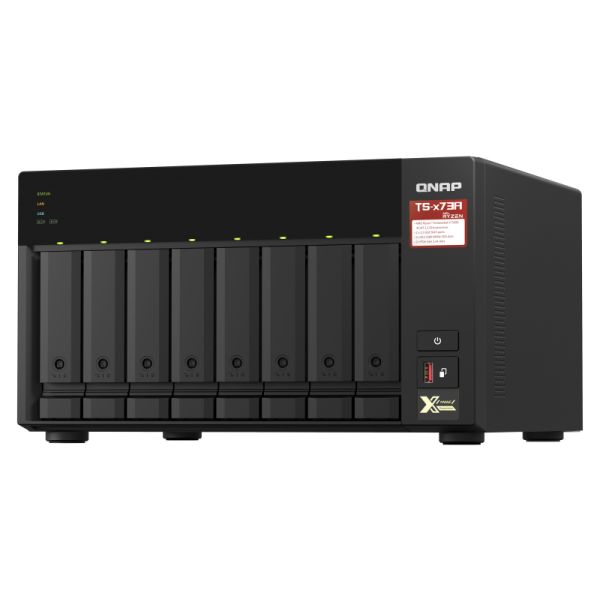 QNAP TS-873A NAS Tower Ethernet LAN Zwart V1500B (TS-873A-8G)