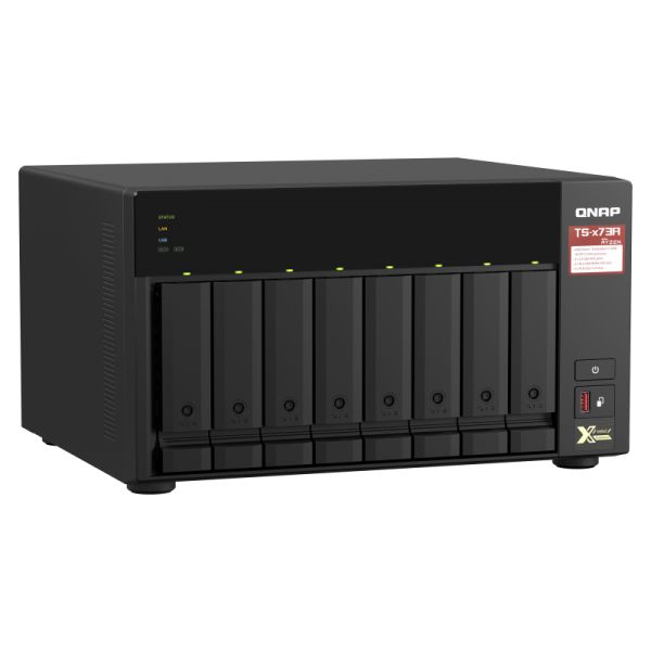 QNAP TS-873A NAS Tower Ethernet LAN Zwart V1500B (TS-873A-8G)