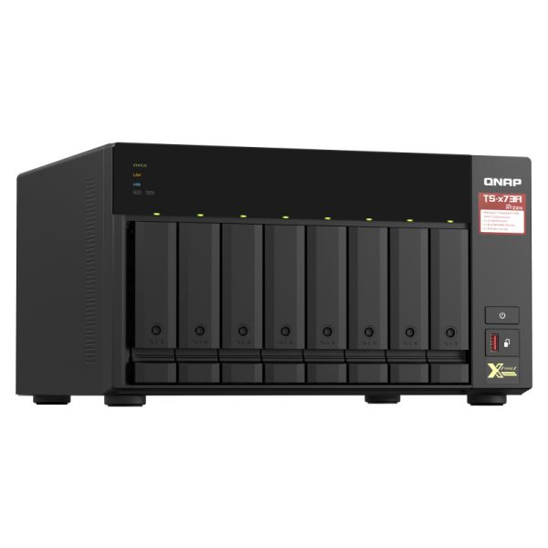 QNAP TS-873A NAS Tower Ethernet LAN Zwart V1500B (TS-873A-8G)