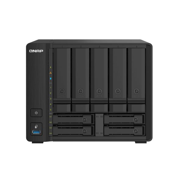 QNAP TS-932PX NAS Tower Annapurna Labs Alpine AL-324 4 GB DDR4 0 TB QNAP Turbo System Zwart (TS-932PX-4G)