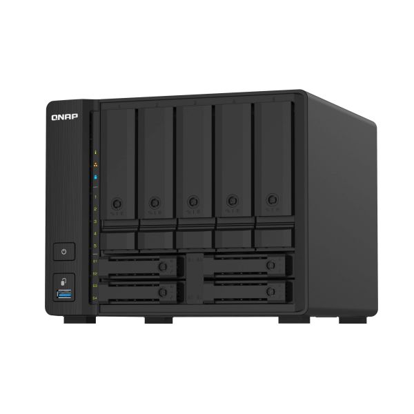 QNAP TS-932PX NAS Tower Annapurna Labs Alpine AL-324 4 GB DDR4 0 TB QNAP Turbo System Zwart (TS-932PX-4G)