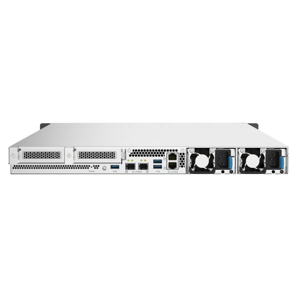 QNAP TS-h1090FU NAS Rack (1U) EPYC 7232P 64 GB DDR4 0 TB QuTS hero Zwart, Grijs (TS-H1090FU-7232P-64G) QNAP TS-h1090FU NAS Rack (1U) EPYC 7232P 64 GB DDR4 0 TB QuTS hero Zwart, Grijs (TS-H1090FU-7232P-64G)