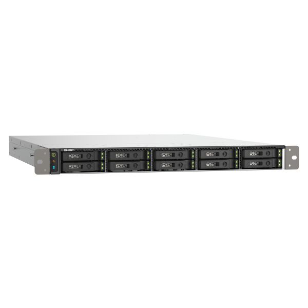 QNAP TS-h1090FU NAS Rack (1U) EPYC 7232P 64 GB DDR4 0 TB QuTS hero Zwart, Grijs (TS-H1090FU-7232P-64G) QNAP TS-h1090FU NAS Rack (1U) EPYC 7232P 64 GB DDR4 0 TB QuTS hero Zwart, Grijs (TS-H1090FU-7232P-64G)
