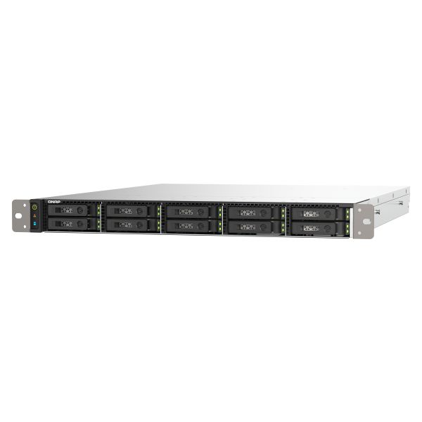 QNAP TS-h1090FU NAS Rack (1U) EPYC 7232P 64 GB DDR4 0 TB QuTS hero Zwart, Grijs (TS-H1090FU-7232P-64G) QNAP TS-h1090FU NAS Rack (1U) EPYC 7232P 64 GB DDR4 0 TB QuTS hero Zwart, Grijs (TS-H1090FU-7232P-64G)