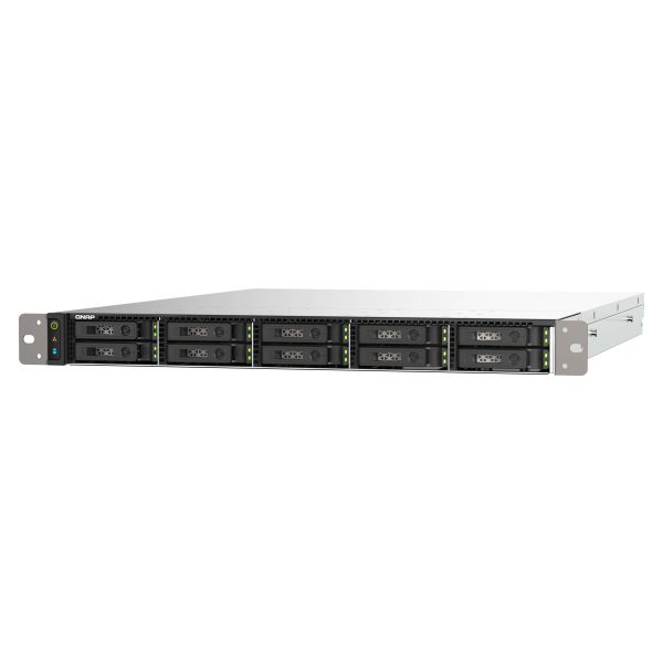 QNAP TS-h1090FU NAS Rack (1U) EPYC 7302P 128 GB DDR4 0 TB QuTS hero Zwart, Grijs (TS-H1090FU-7302P-128G) QNAP TS-h1090FU NAS Rack (1U) EPYC 7302P 128 GB DDR4 0 TB QuTS hero Zwart, Grijs (TS-H1090FU-7302P-128G)