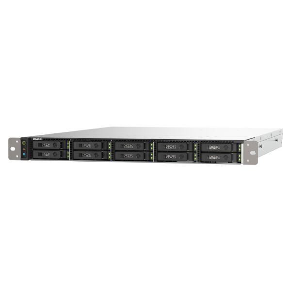 QNAP TS-h1090FU NAS Rack (1U) Ethernet LAN Zwart, Grijs 7302P (TS-H1090FU-7302P-256G)