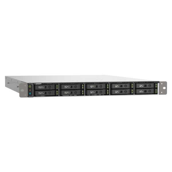 QNAP TS-h1090FU NAS Rack (1U) Ethernet LAN Zwart, Grijs 7302P (TS-H1090FU-7302P-256G)