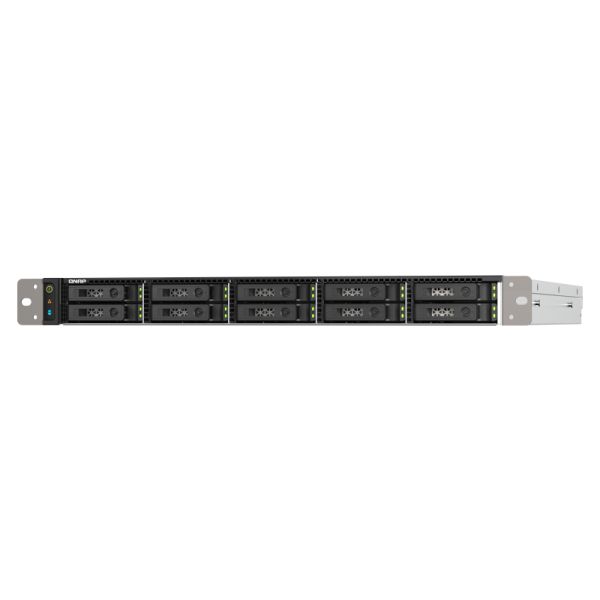 QNAP TS-h1090FU NAS Rack (1U) Ethernet LAN Zwart, Grijs 7302P (TS-H1090FU-7302P-256G)