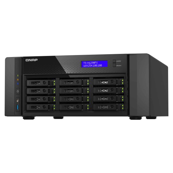 QNAP TS-h1290FX NAS Tower EPYC 7232P 64 GB DDR4 0 TB QuTS hero Zwart (TS-H1290FX-7232P-64G) QNAP TS-h1290FX NAS Tower EPYC 7232P 64 GB DDR4 0 TB QuTS hero Zwart (TS-H1290FX-7232P-64G)