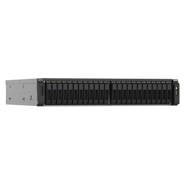 QNAP TS-h2490FU NAS Rack (2U) EPYC 7232P 64 GB DDR4 0 TB QuTS hero Zwart, Grijs (TS-H2490FU-7232P-64G) QNAP TS-h2490FU NAS Rack (2U) EPYC 7232P 64 GB DDR4 0 TB QuTS hero Zwart, Grijs (TS-H2490FU-7232P-64G)