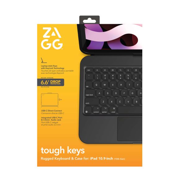 ZAGG Tough Keys Belgisch USB Type-C Zwart (103117086)