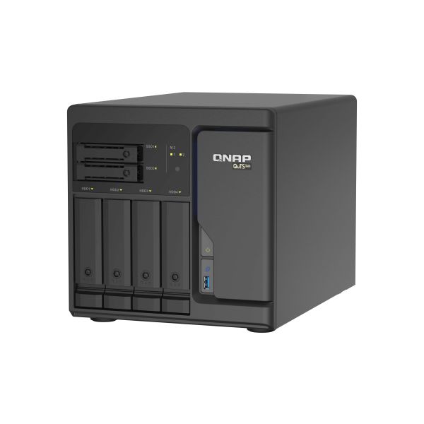 QNAP TS-h686 NAS Tower Intel® Xeon® D D-1602 8 GB DDR4 0 TB QuTS hero Zwart (TS-H686-D1602-8G) QNAP TS-h686 NAS Tower Intel® Xeon® D D-1602 8 GB DDR4 0 TB QuTS hero Zwart (TS-H686-D1602-8G)