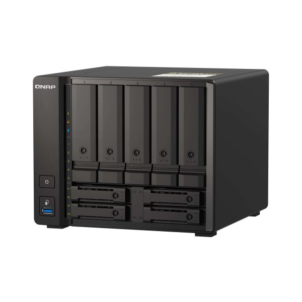 QNAP TS-H973AX NAS Tower Ryzen Embedded V1500B 32 GB DDR4 0 TB QuTS hero Zwart (TS-H973AX-32G) QNAP TS-H973AX NAS Tower Ryzen Embedded V1500B 32 GB DDR4 0 TB QuTS hero Zwart (TS-H973AX-32G)