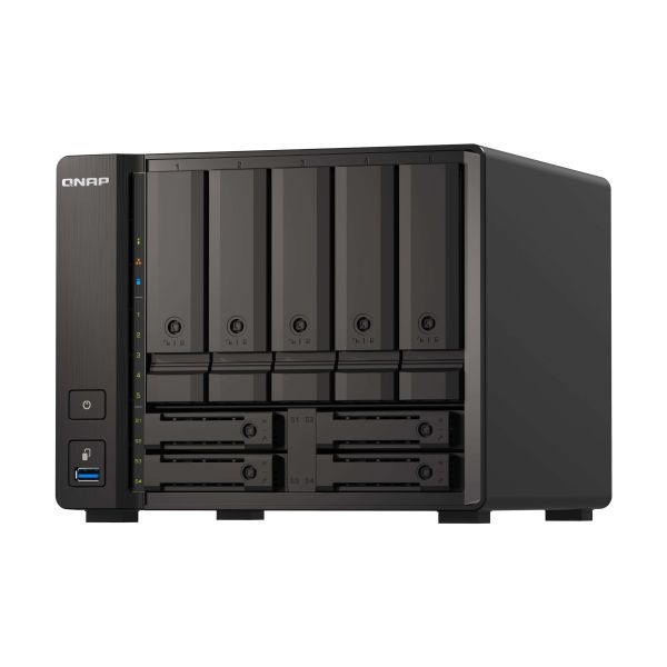 QNAP TS-H973AX NAS Tower Ryzen Embedded V1500B 32 GB DDR4 0 TB QuTS hero Zwart (TS-H973AX-32G) QNAP TS-H973AX NAS Tower Ryzen Embedded V1500B 32 GB DDR4 0 TB QuTS hero Zwart (TS-H973AX-32G)