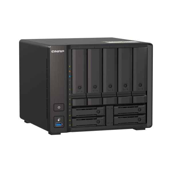 QNAP TS-H973AX NAS Tower Ryzen Embedded V1500B 8 GB DDR4 0 TB QuTS hero Zwart (TS-H973AX-8G) QNAP TS-H973AX NAS Tower Ryzen Embedded V1500B 8 GB DDR4 0 TB QuTS hero Zwart (TS-H973AX-8G)
