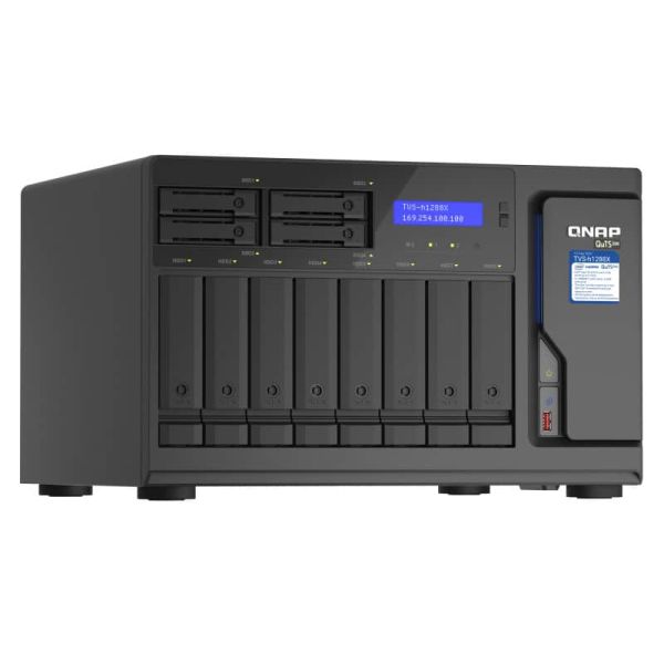 QNAP TVS-h1288X NAS Tower Ethernet LAN Zwart W-1250 (TVS-H1288X-W1250-16G)