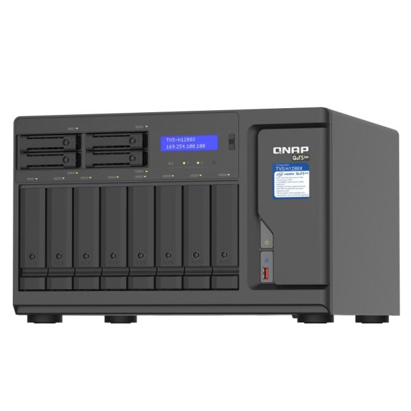 QNAP TVS-h1288X NAS Tower Ethernet LAN Zwart W-1250 (TVS-H1288X-W1250-16G)