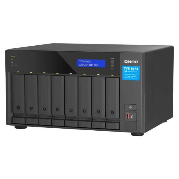 QNAP TVS-h874 NAS Tower Ethernet LAN Zwart i5-12400 (TVS-H874-I5-32G)