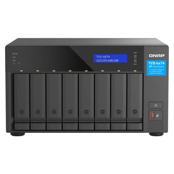 QNAP TVS-h874 NAS Tower Ethernet LAN Zwart i5-12400 (TVS-H874-I5-32G)