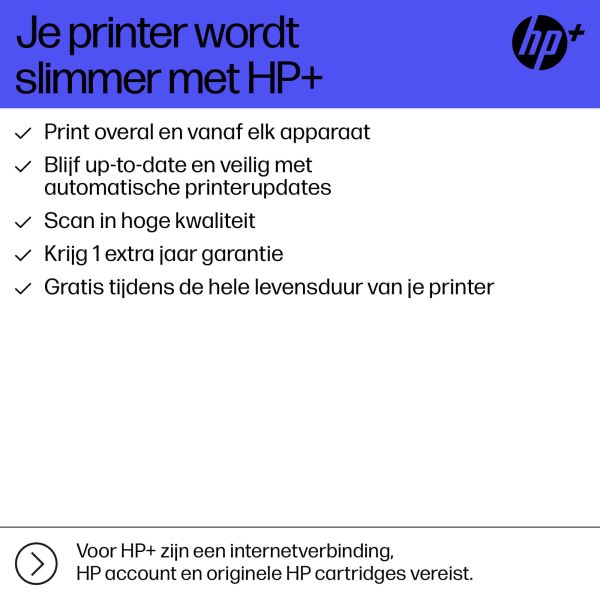 HP OfficeJet Pro 8125e Draadloos All-in-One Kleur Printer, Instant Ink; Dubbelzijdig printen (405U8B)