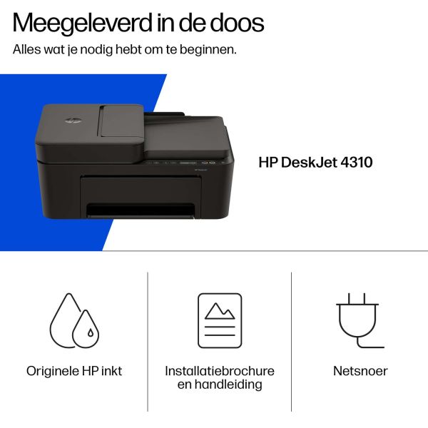 HP DeskJet 4310 Draadloos All-in-One Kleur Printer (A24HPB)