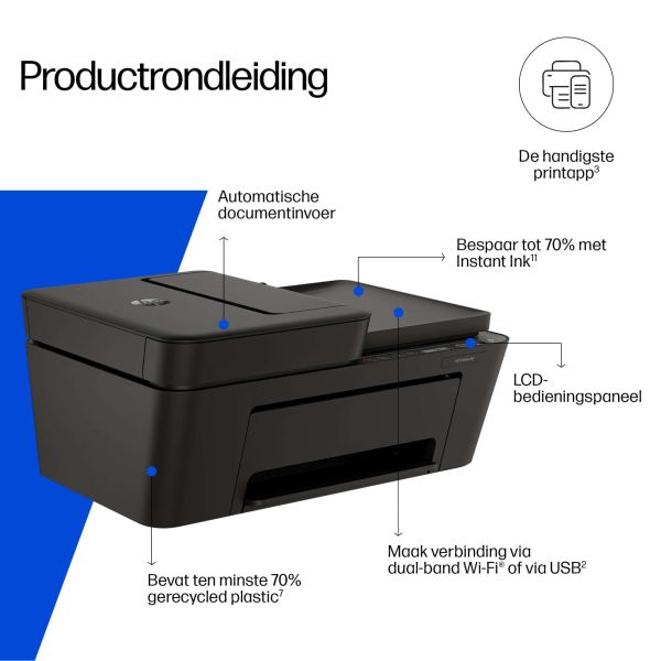 HP DeskJet 4310 Draadloos All-in-One Kleur Printer, Instant Ink (A24HPB)