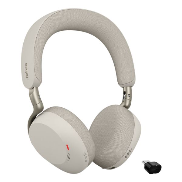 Jabra Evolve3 75 MS + Link 390c Headset Draadloos Hoofdband Oproepen/muziek USB Type-C Bluetooth Grijs (37599-999-898)