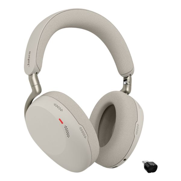Jabra Evolve3 85 MS + Link 390c Headset Draadloos Hoofdband Oproepen/muziek USB Type-C Bluetooth Grijs (38599-999-898)
