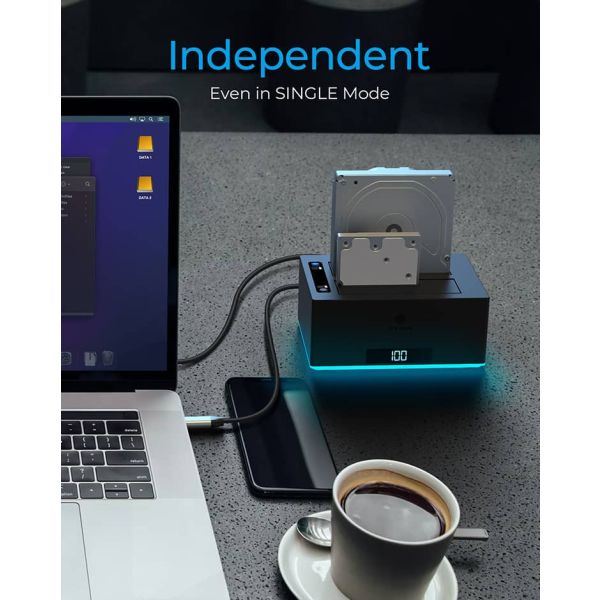 ICY BOX IB-127CL-U3 USB 3.2 Gen 1 (3.1 Gen 1) Type-B Zwart (IB-127CL-U3)