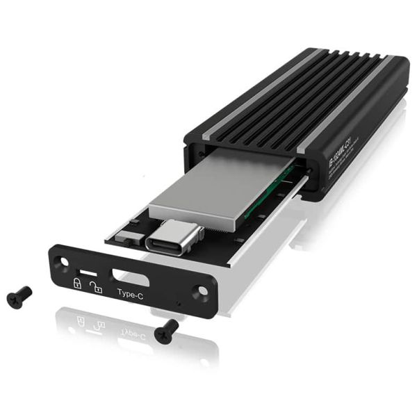 ICY BOX IB-1824ML-C31 SDD-behuizing Zwart M.2 (IB-1824ML-C31)
