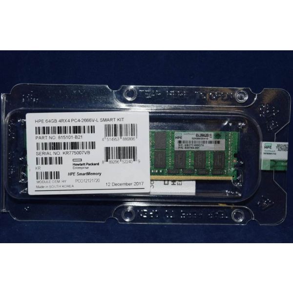 HP 64GB 4RX4 PC4-2666V-L DDR4-2666 LRDIMM (815101-B21-T2)