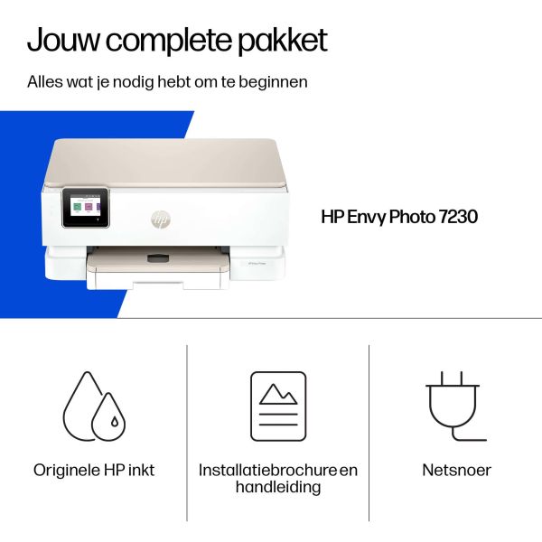 HP ENVY Photo Envy 7230 Draadloos All-in-One Kleur Printer (B63JVB#686)