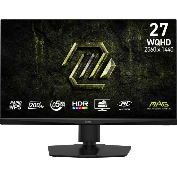 MSI MAG 272QPF E20 computer monitor 68,6 cm (27") 2560 x 1440 Pixels Wide Quad HD LED Zwart (MAG 272QPF E20)