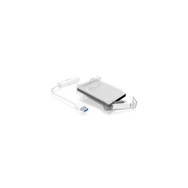 ICY BOX IB-AC703-U3 HDD-/SSD-behuizing Wit 2.5 (IB-AC703-U3)