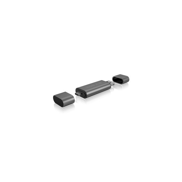 ICY BOX IB-CR201-C3 geheugenkaartlezer USB 3.2 Gen 1 (3.1 Gen 1) Type-C Antraciet (IB-CR201-C3)
