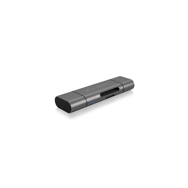 ICY BOX IB-CR201-C3 geheugenkaartlezer USB 3.2 Gen 1 (3.1 Gen 1) Type-C Antraciet (IB-CR201-C3)