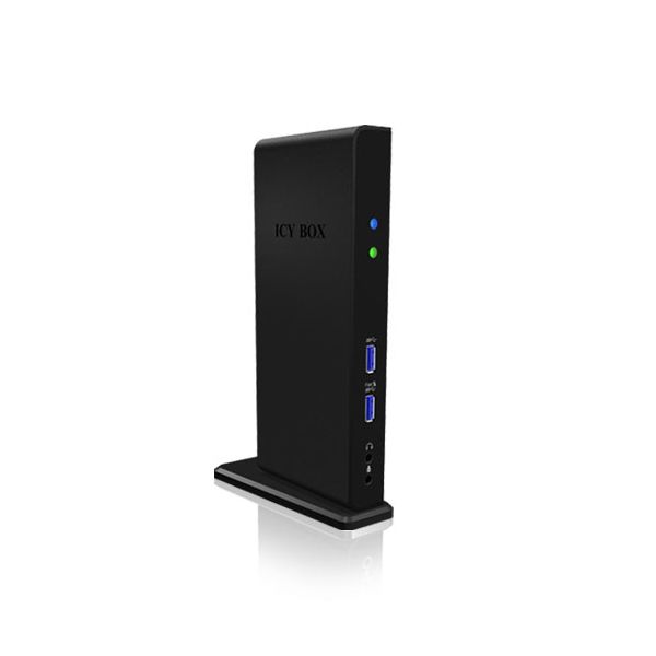 ICY BOX IB-DK2241AC Bedraad USB 3.2 Gen 1 (3.1 Gen 1) Type-A Zwart (IB-DK2241AC)