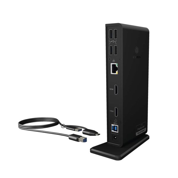 ICY BOX IB-DK2251AC Bedraad USB 3.2 Gen 2 (3.1 Gen 2) Type-A Zwart (IB-DK2251AC)