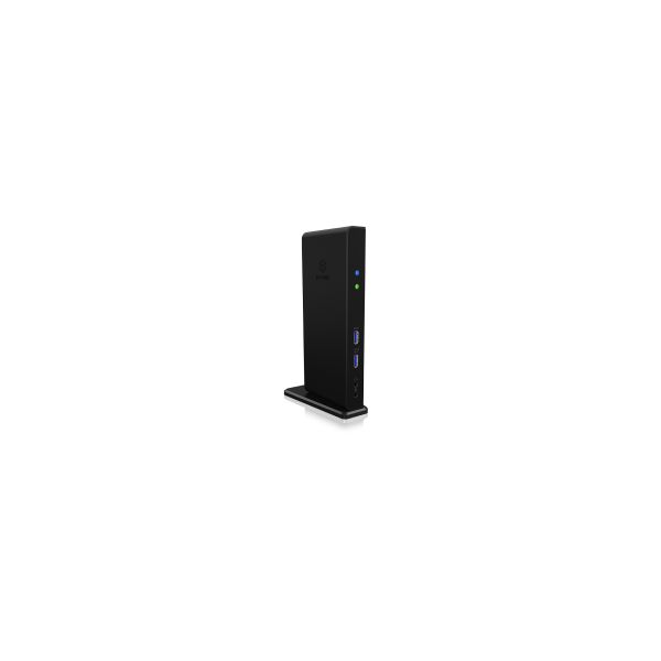 ICY BOX IB-DK2251AC Bedraad USB 3.2 Gen 2 (3.1 Gen 2) Type-A Zwart (IB-DK2251AC)