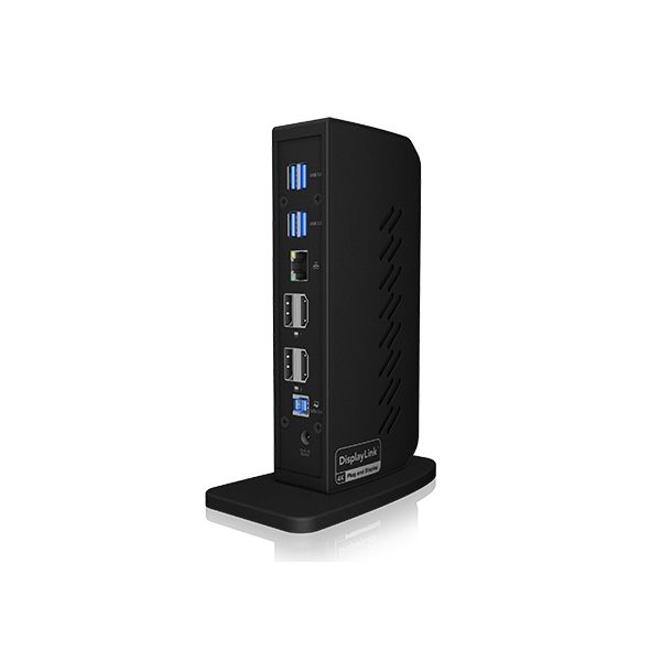 ICY BOX IB-DK2252AC Bedraad USB 3.2 Gen 1 (3.1 Gen 1) Type-C Zwart (IB-DK2252AC)