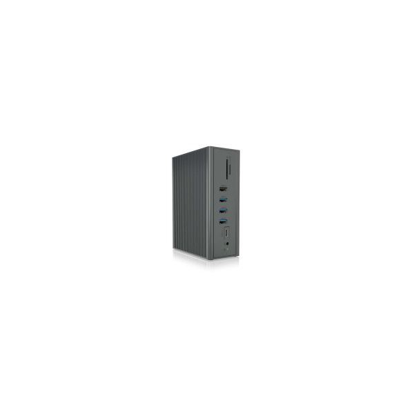 ICY BOX IB-DK2262AC Bedraad USB 3.2 Gen 1 (3.1 Gen 1) Type-C Antraciet (IB-DK2262AC)