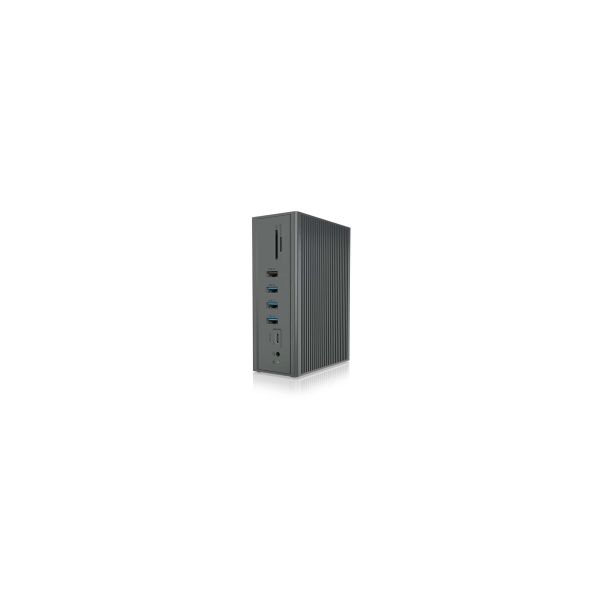 ICY BOX IB-DK2262AC Bedraad USB 3.2 Gen 1 (3.1 Gen 1) Type-C Antraciet (IB-DK2262AC)