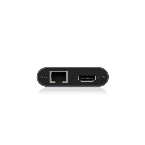 ICY BOX IB-DK4050-CPD Bedraad USB 3.2 Gen 1 (3.1 Gen 1) Type-C Antraciet (IB-DK4050-CPD)