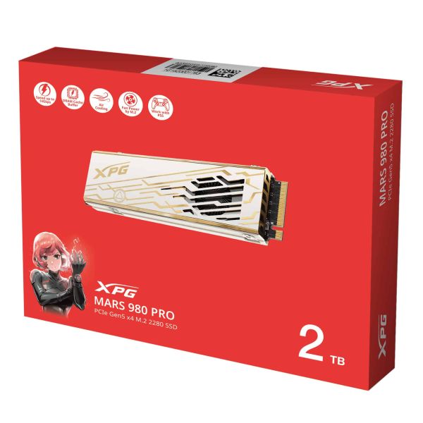 ADATA MARS 980 PRO 2 TB M.2 PCI Express 5.0 NVMe 3D NAND (SMAR-980P-2TCI) ADATA MARS 980 PRO 2 TB M.2 PCI Express 5.0 NVMe 3D NAND (SMAR-980P-2TCI)