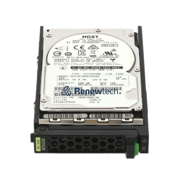 Fujitsu 600GB SAS Hard Drive 12G 10K 2.5 inch (S26461-F5729-L160)