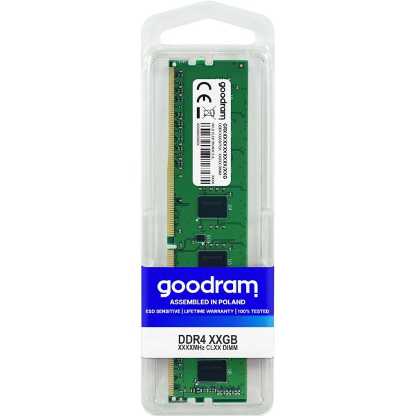 Goodram GR2666D464L19S/8G geheugenmodule 8 GB 1 x 8 GB DDR4 288-pin DIMM (GR2666D464L19S/8G)