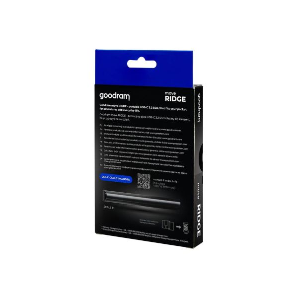 Goodram SSDR-GMRE-02T-K0 externe solide-state drive 2 TB 3.2 Gen 2 (3.1 Gen 2) Zwart (SSDR-GMRE-02T-K0)